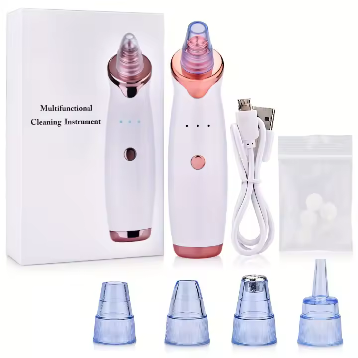 Limpieza Facial Eléctrica Remover De Puntos Negros Y Acné Herramienta De Limpieza Profunda Para Rostro Y Nariz Recargable - 1
