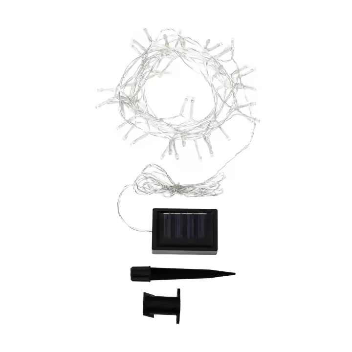 Ledkia Guirnalda Solar Exterior LED Lilac 5m 3000K Blanco Cálido - 1
