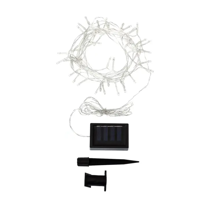Ledkia Guirnalda Solar Exterior LED Lilac 5m 3000K Blanco Cálido - 1