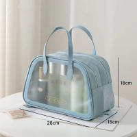 MEJORADA MT-103 Neceser de Maquillaje Impermeable con Separación Seco/Húmedo – PVC Transparente, Disponible en Dos Tamaños - details 15
