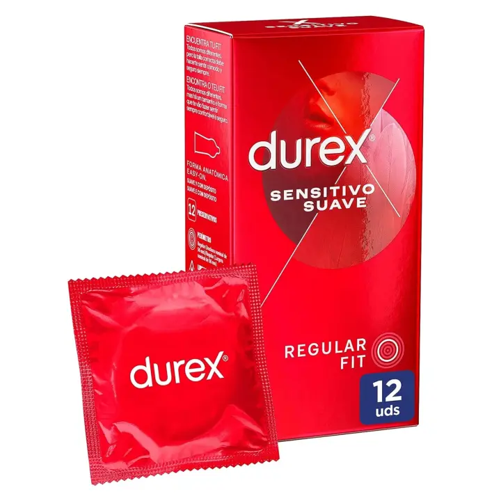 Durex Preservativo Sensitivo Suave Con Anchura Nominal De 56 mm Y Extra Lubricado Con Gel A Base De Silicona Condón Con Paredes De Látex Y Grosor Fino Preservativos Con Forma Anatónimca Que Se Adaptan Al Pene 12 24 O 144 Unidades Nuevo Embalaje - 1