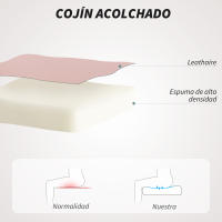 HOMCOM Silla de Oficina Silla de Escritorio Giratoria con Altura Ajustable Reposabrazos Respaldo Curvado Función de Basculante - details 3