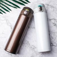 Termo De Acero Inoxidable 500ML Con Cubierta Saltarina Para Café Té Leche Botella Térmica Portátil De Gran Capacidad Con Aislamiento Térmico De 12-24 Horas - details 2