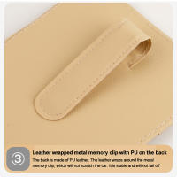 Organizador De Visera De Coche Multifuncional PU Para Gafas Tarjetas De Crédito Boletos Clip De Almacenamiento Para Sol - details 9