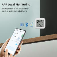 Sensor De Temperatura Y Humedad Inteligente Bluetooth Tuya Con Pantalla LCD Mini Higrómetro Termostato Compatible Con Alexa Google Home - details 3
