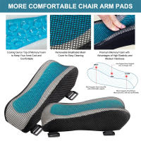 Almohadilla De Apoyo Para Los Codos De Espuma De Memoria Para Silla De Oficina Y Sofá Cómoda Y Duradera Para El Hogar Y La Oficina - details 1