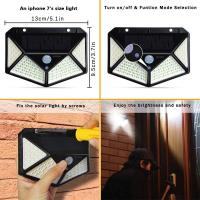 Lámpara Solar LED Exterior Con Sensor De Movimiento PIR Luz Impermeable Para Decoración De Jardín Camino Y Pared - details 4