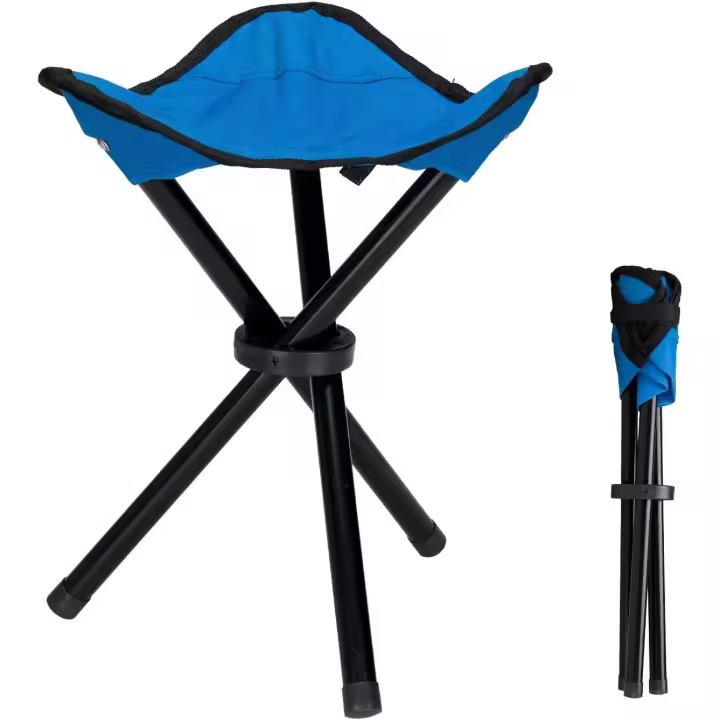Taburete Plegable con Trípode  para Pesca Al Aire Libre y Camping - 1