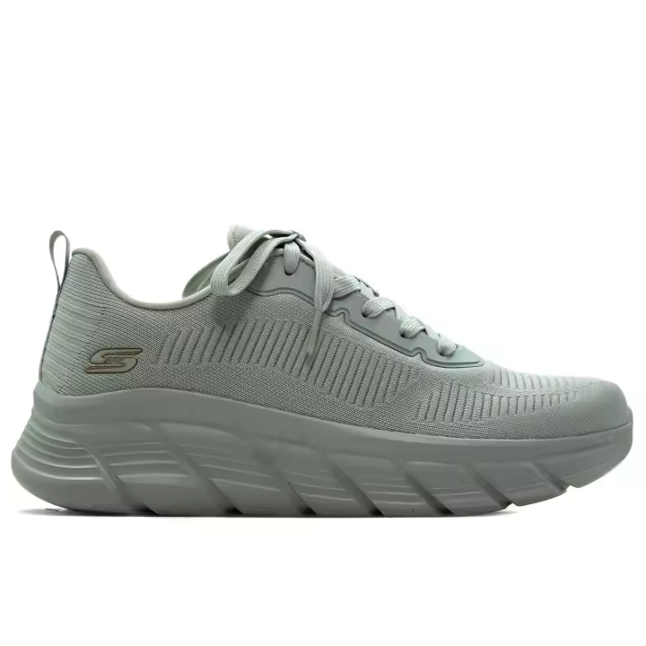Skechers 117385 Zapatillas deportivas,cordones,sneakers,rejilla,suela blanca de goma,cuña,calada,tela,cuña 6cm para señora - 1