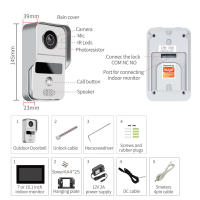 Timbre Video Inteligente TUYA 1080P con Pantalla Táctil 10 Pulgadas 7 Colores, WiFi Inalámbrico, APP Control, Kit Intercomunicador para Hogar - Compatible con Sistema de Acceso RFID (Control Puerta Seguridad) - details 4