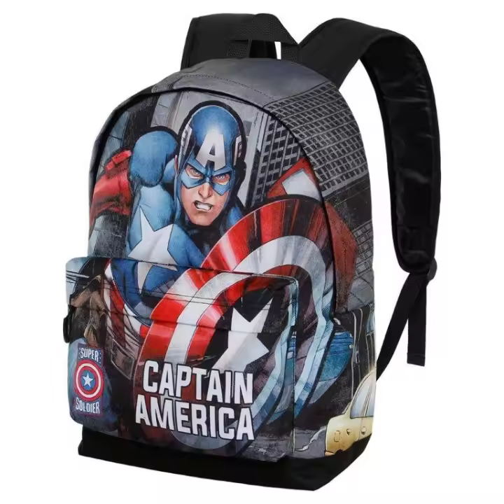 Mochila Karactermania Hs Fan 2.0 Capitán América Producto Oficial Escolar Niños Niñas - 1