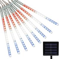 Luces De Lluvia De Meteoros Solares Impermeables Para Jardín Y Árbol De Navidad 8 Tubos Decoración De Fiesta De Navidad Boda Y Festivales - details 4