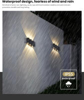 Lámpara De Pared LED De Aluminio IP66 Impermeable Para Exterior 4W 6W 8W 12W Iluminación Para Jardín Dormitorio Sala De Estar Escaleras - details 2