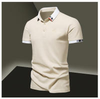 Camisa POLO Para Hombre De Verano Seda De Hielo Secado Rápido Manga Corta Color Sólido Ajuste Suelto Collar De Negocios Top Transpirable - details 23