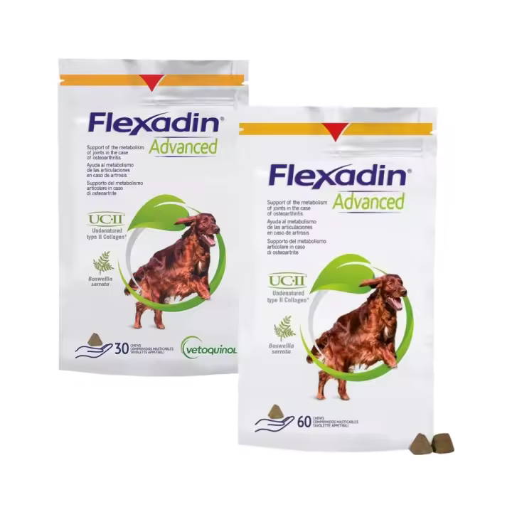 VETOQUINOL - Flexadin Advanced - Alimento complementario en Snacks para Perros que Ayuda al Metabolismo de las Articulaciones - 1