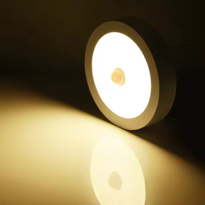 Lámpara De Techo Con Sensor De Movimiento PIR 6W-18W LED 110V-220V Para Habitación Cocina Pasillo Dormitorio Iluminación Moderna Beige - 1