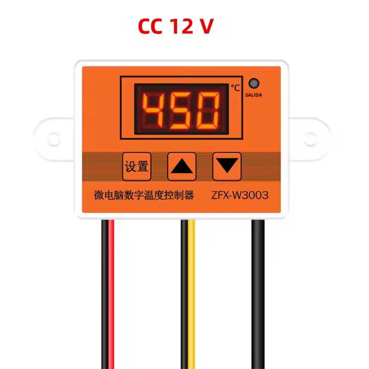 Controlador De Temperatura Micro ZFX-W3003 Termómetro Regulador De Temperatura Inteligente Para Incubadora 12V 24V 220V - 1