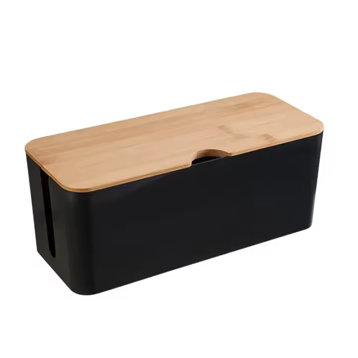 Caja de almacenamiento para cable de madera - 1