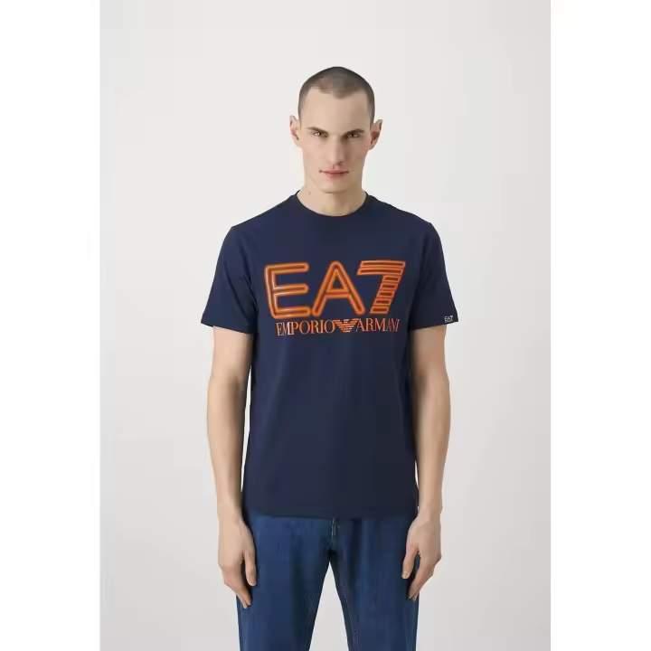 Camiseta Emporio Armani EA7 3DPT37 PJMUZ 1554 navy blue - 1