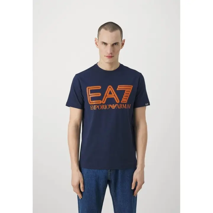 Camiseta Emporio Armani EA7 3DPT37 PJMUZ 1554 navy blue - 1