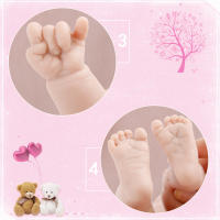 Muñeca De Silicona Completa IVITA WB1512CT Para Niños 36cm Con Pacificador Magnético Muñeco De Peluche Suave Para Niños Juguetes De Navidad - details 20