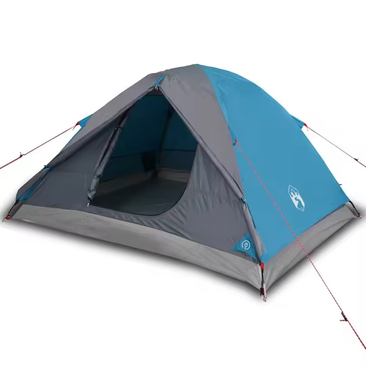 vidaXL Tienda de campaña iglú para 3 personas impermeable azul - 1