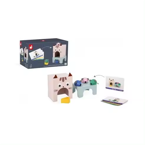 Juego pedagogía orientarse en el espacio - El gato y ratoncitos - Janod J05078 JU05078 JANOD - 1