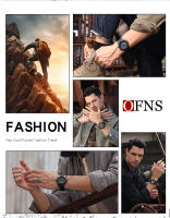 Reloj De Pulsera Deportivo Para Hombre OFNS 5ATM Impermeable G-Style Militar Sport Cuero Mecánico Pantalla LED Digital Multifuncional - details 14