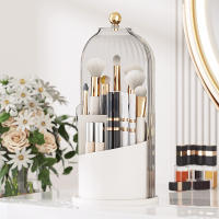 Caja De Almacenamiento Para Maquillaje Rotatoria Organizador De Pinceles Y Labiales Sombras De Ojos Para Mesita De Noche - details 0