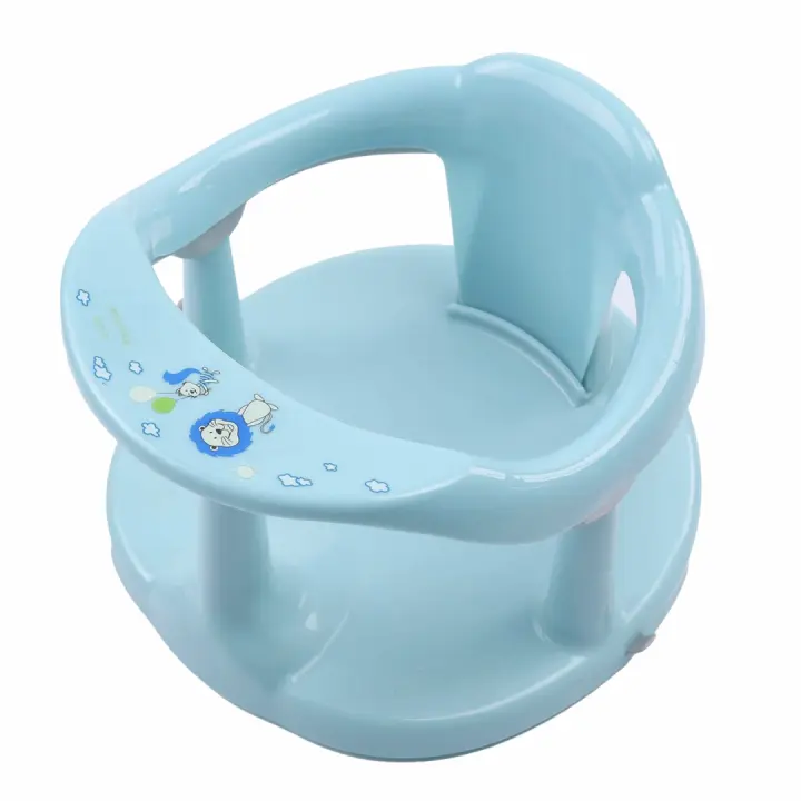 BATHBY Asiento de Baño para Bebé Cyan | Sujeción con Ventosas Antideslizantes | Silla de Baño Ergonómica y Segura para Bebés | Ideal para Bebés Mayores de 6 Meses - 1