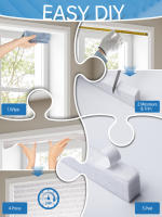 Cortinas Plisadas Ecológicas Ajustables Para Ventanas Protección De La Privacidad Bloqueo Del Sol En Tela No Tejida Decoración Para El Hogar - details 3