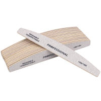 Lote De 10 Archos De Uñas De Madera Profesional 100/180 Limas De Pulido Para Manicura Y Gel Polishing Bloque Gris Archos De Uñas De Madera Sandía - details 0