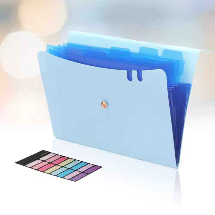 Carpeta Expansible A4 Para Documentos Organizador De Accordion Con 7 Bolsillos Para Escuela Y Oficina Suministros De Papelería - 1