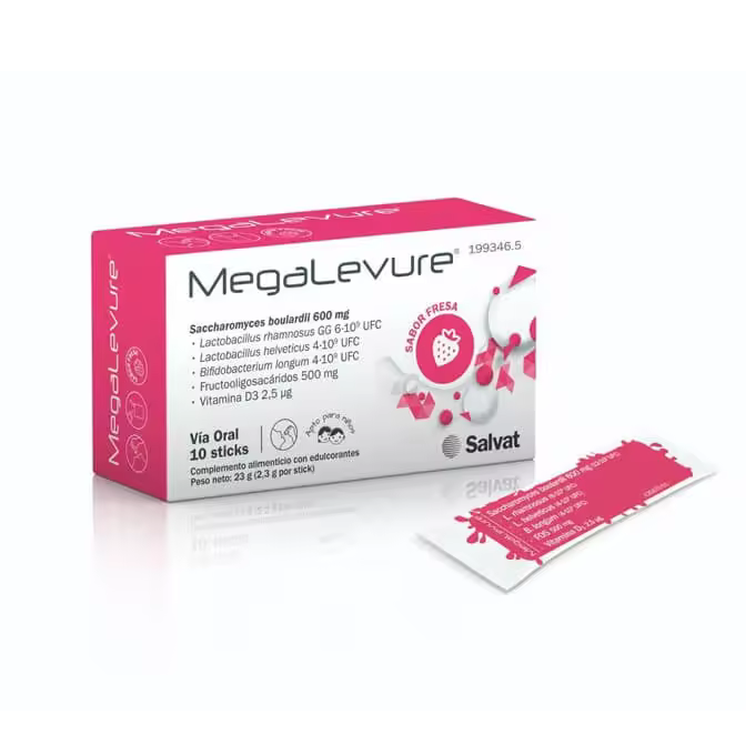 Salvat Megalevure Sabor Fresa - Favorece el Buen Funcionamiento del Tracto Intestinal - 1