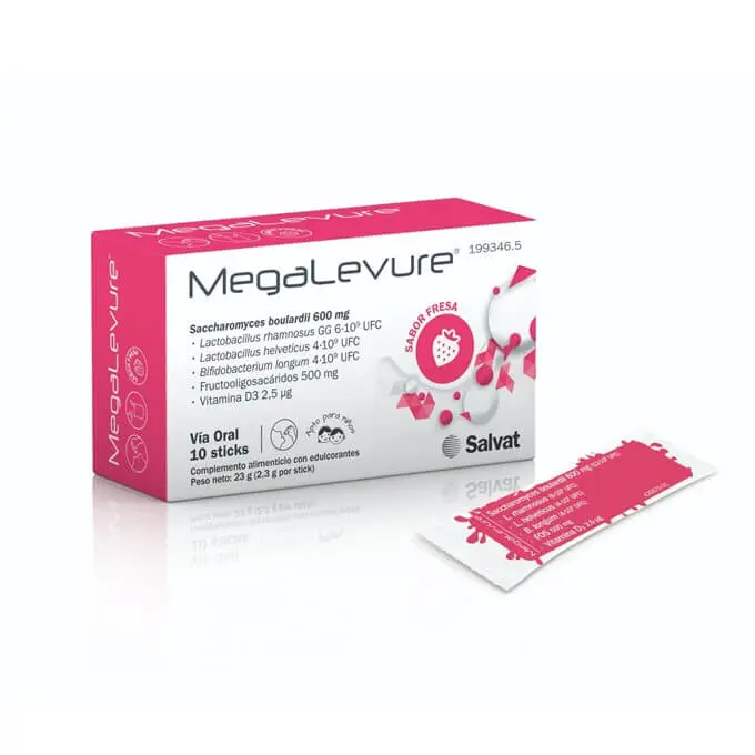Salvat Megalevure Sabor Fresa - Favorece el Buen Funcionamiento del Tracto Intestinal - 1