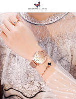 Reloj De Cuarzo Para Mujer Hannah Martin Diseño Original Con Mariposa 3D En Oro Rosa Cuerda De Acero Inoxidable Resistente Al Agua Y Al Choque - details 16