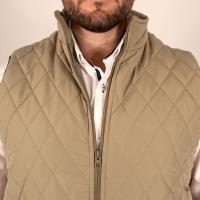 S&C - Chaleco Hombre Vestir - Chaleco Rombos Caballero - Chaleco Acolchado - Tejido Exterior Polyester - Cuello Interior en Antelina - Con Dos Bolsillos y Cremallera - Fabricado en España - details 5
