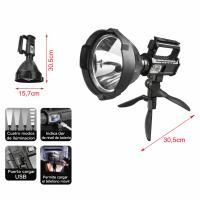 Linternas LED Portátiles Profesionales con Trípode – Modelos 160LM / Solar 3600mAh / 1500LM, Recargables Tipo C - details 2