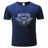 Camiseta Para Hombres 2024 Con Diseño De Motor De Motocicleta Estilo Bobber Chopper Harleys Oversize Davidson Ropa Casual Unisex - details 10