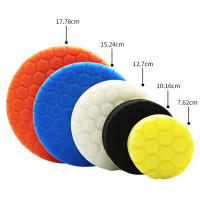 Kit De Pads De Pulido Para Coche 5 Piezas Auto Adhesivos Para Cera Y Pintura Incluye Esponja Lana Y Polipiel Para Mezclador De Perforadora - details 0