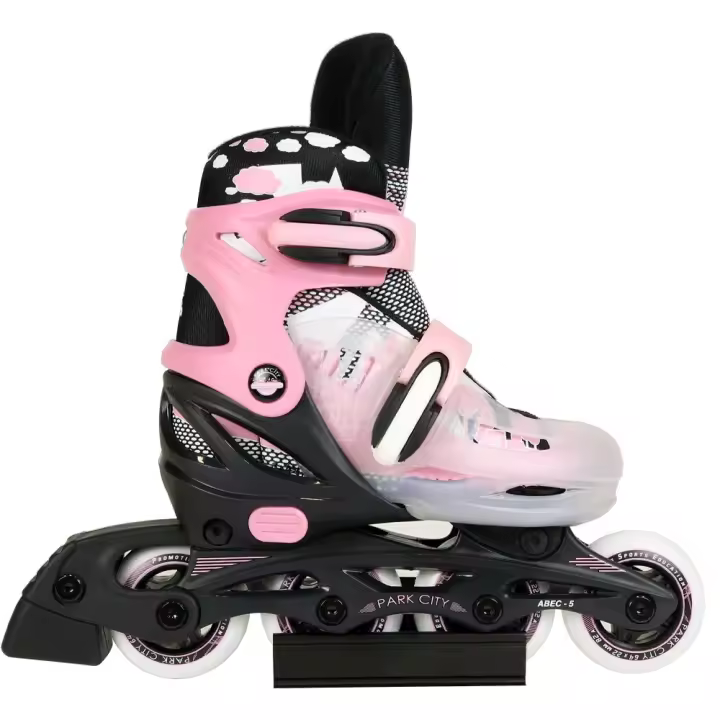 Patin Infantil Quad Ajustables Park City en color rosa - 1