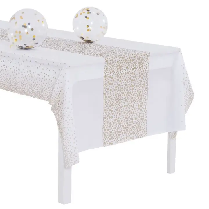 Mantel Desechable Con Patrón De Puntos Antipolvo Y Resistente Al Aceite Para Picnic Colorido Accesorio De Fiesta Rectangular - 1