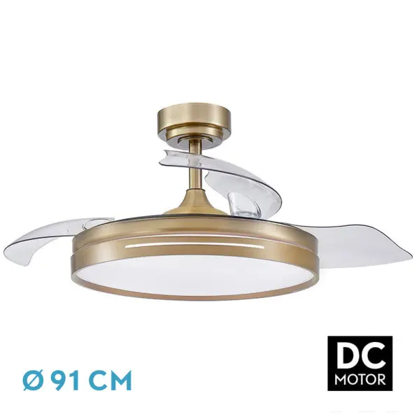 FABRILAMP TODOLAMPARA VENTILADOR 72W MICENAS COBRE Ø91 - 1