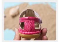 Sandalias De Verano Para Bebés Niñas Cuero Genuino Anticolisión Zapatos Infantiles Princesa Para Niños Playa Transpirables Talla True Fit Con Cierre De Correa - details 11