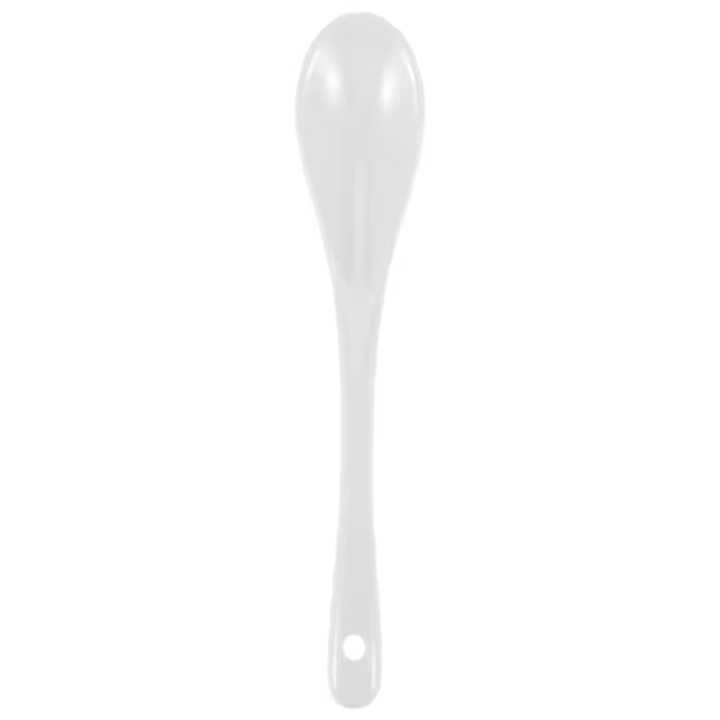 Cucharas de porcelana blanca de 5 piezas, de cerámica, para café, postre, MOCA, para servir - 1