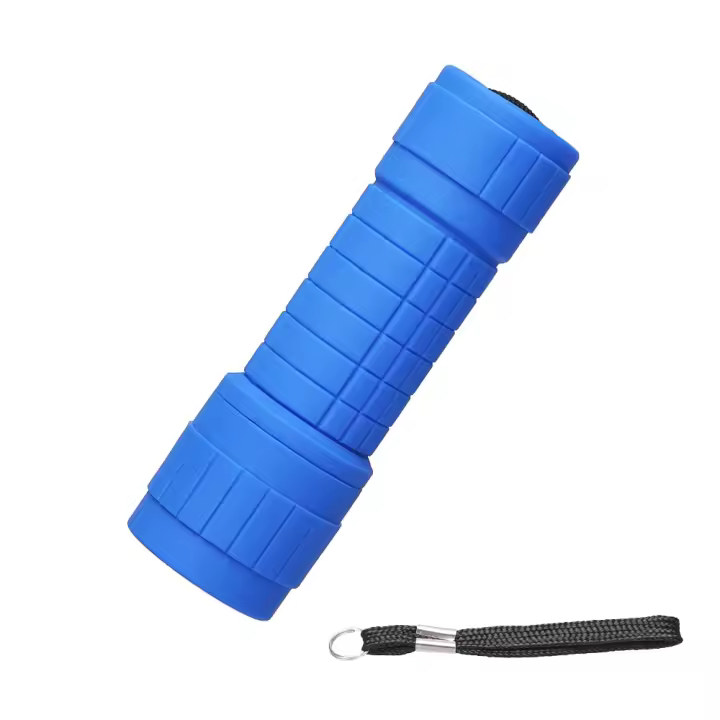 PORCHEDDU Mini Torcha 9 LED Para Niños Y Adultos Pesca Nocturna Torcha LED Con Cordón Luz De Camping Al Aire Libre Resistente Al Choque Y Al Agua - 1