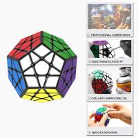 Cubo de Rubik 3x3, Cubo de velocdad dodecahedro 3x3, Cubo de velocdad de rompecabezas para niños y Adultos, Negro - details 1