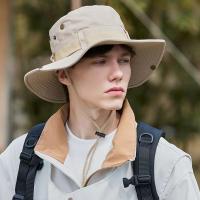 Gorro De Pesca Para Hombres Protección UV Sombrero Ancho De Protección Solar Para Exteriores Caminata Y Cuidado Del Rostro Y Cuello - details 0