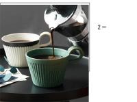 Taza De Café De Cerámica Vintage Japonesa Hecha a Mano 320ml Taza De Leche Para Desayuno Y Oficina Taza De Agua Para El Hogar Estilo Rústico - details 7