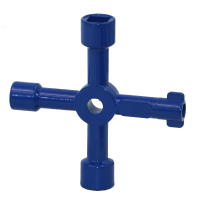 Llave De Triángulo Universal Multifuncional 4 Maneras Para Plomero Clavija Para Mangueras Caja De Medidores De Gas Y Electricidad Radiadores - details 1